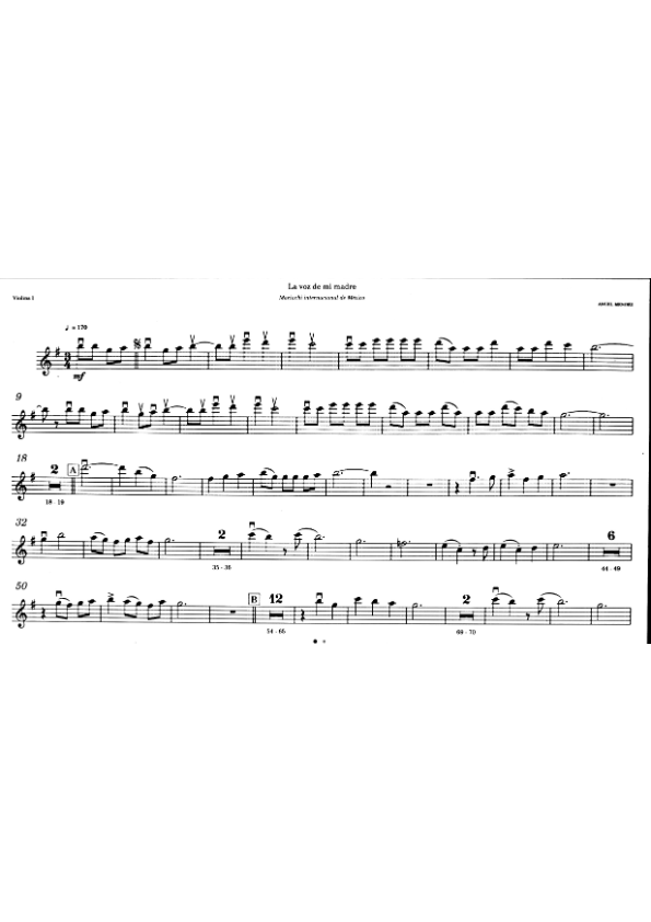 La imagen puede contener una previsualizacion de una partitura